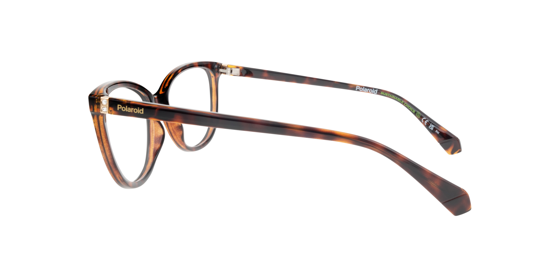PLD D504 Tortoise PlasticEyeglass Frames for Glasses Direct, Side View