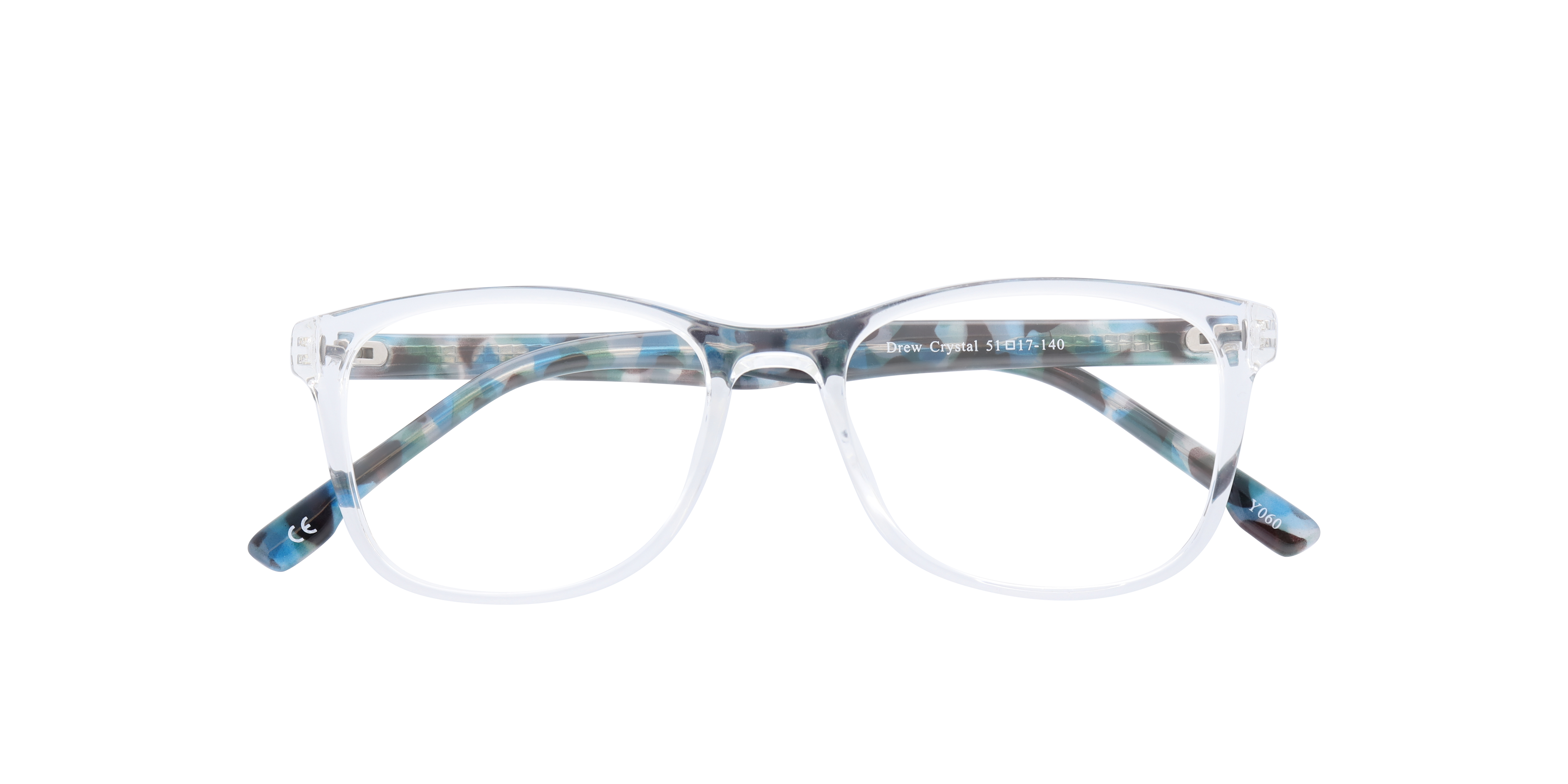 Drew Crystal PlasticEyeglass Frames for Glasses Direct, Closed View