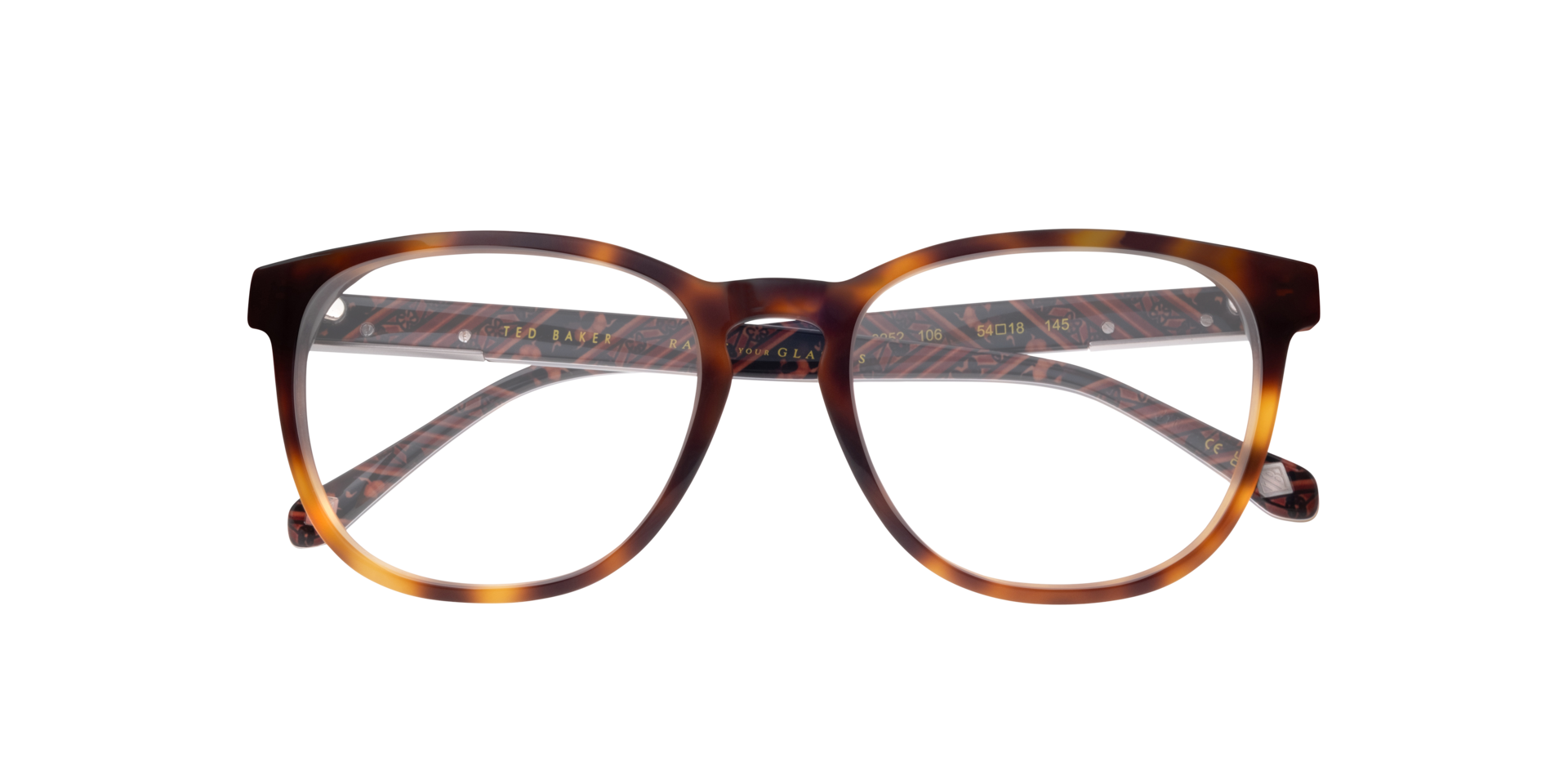 TB8252 Brown AcetateEyeglass Frames for Glasses Direct, Closed View