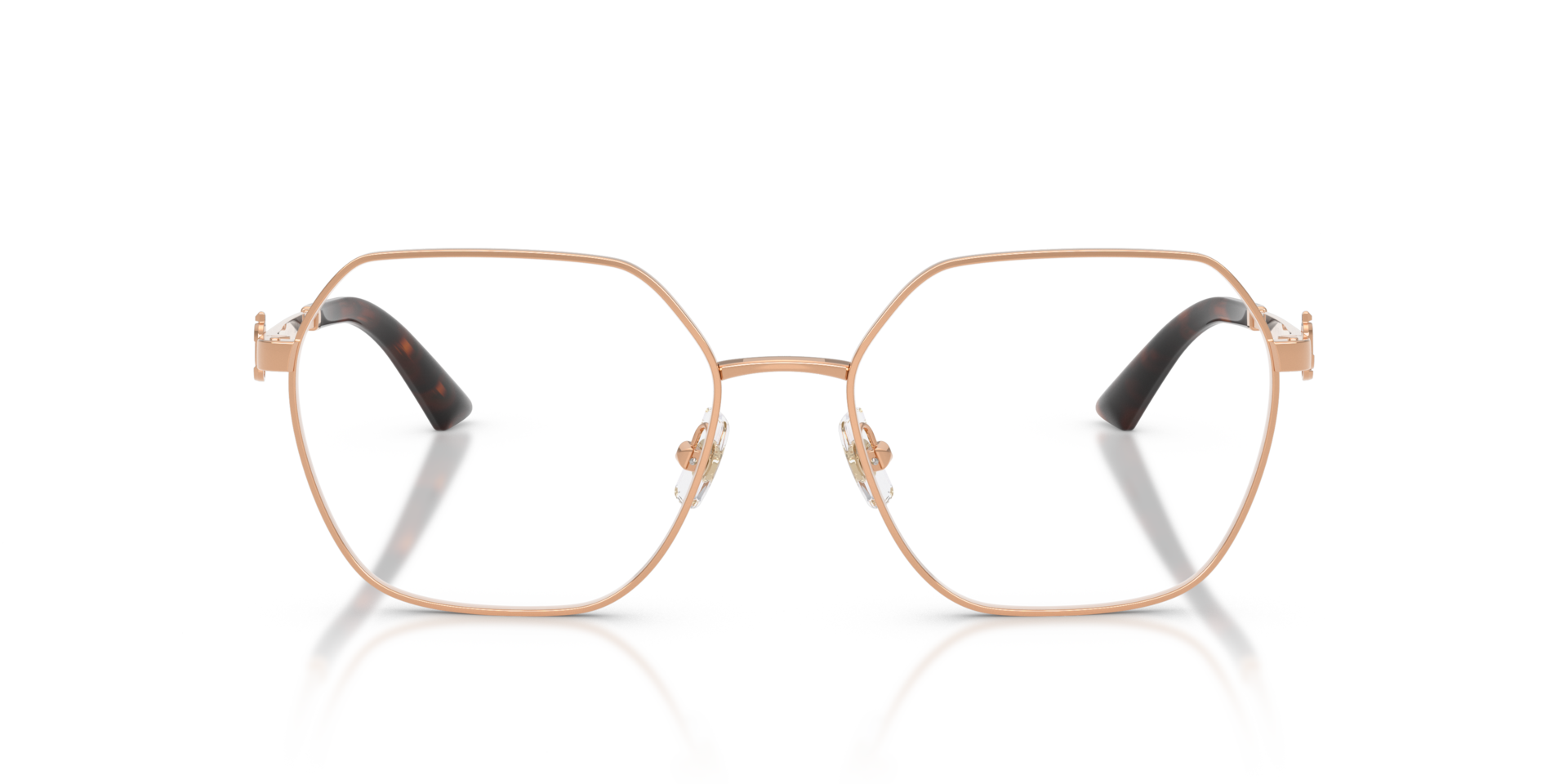 JC2023B Rose Gold MetalEyeglass Frames for Glasses Direct, Front View