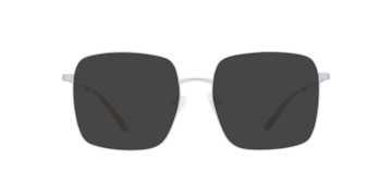 Shiny Silver Azalea -  Metal Sunglasses