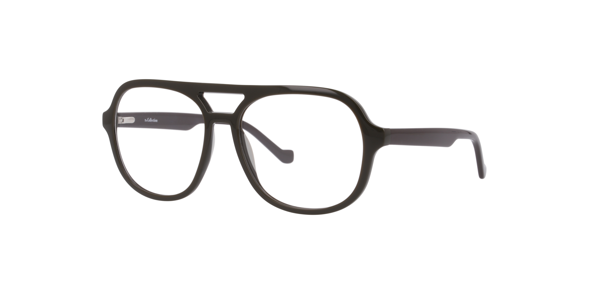 Maxwell Khaki PlasticEyeglass Frames for Glasses Direct, Angle View