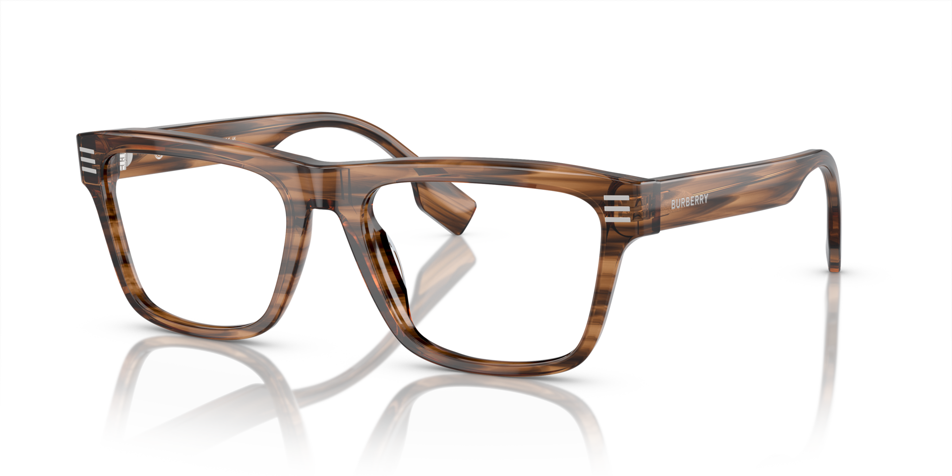 BE2387 Brown AcetateEyeglass Frames for Glasses Direct, Angle View