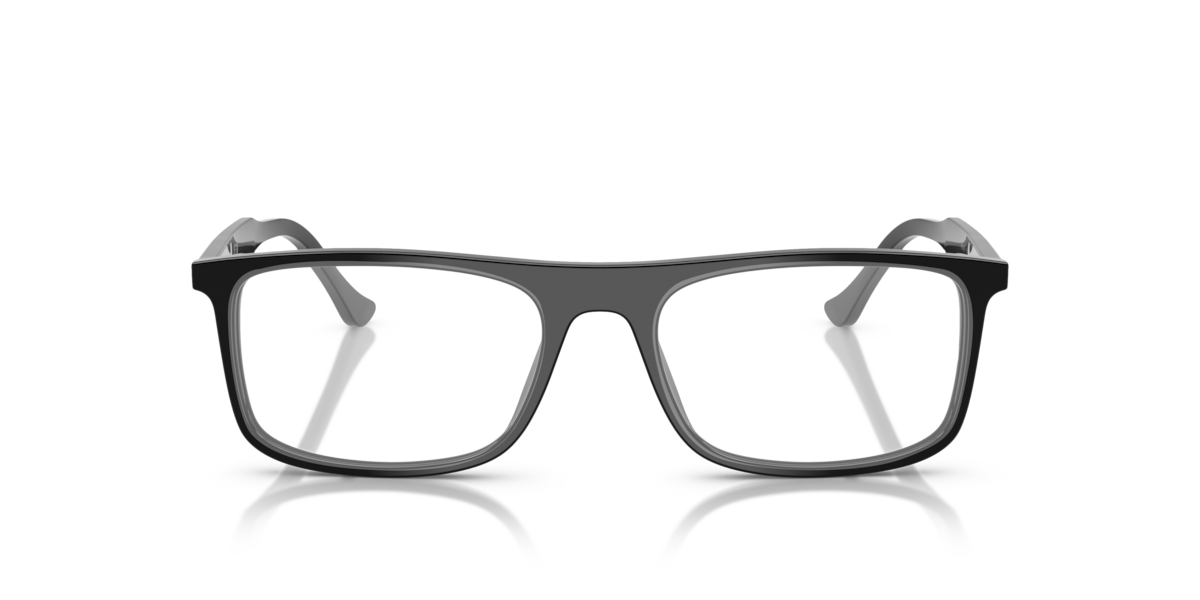 Ray-Ban Unisex Black Rectangle Acetate Eyeglasses Online - Full Rim - Rb5440
