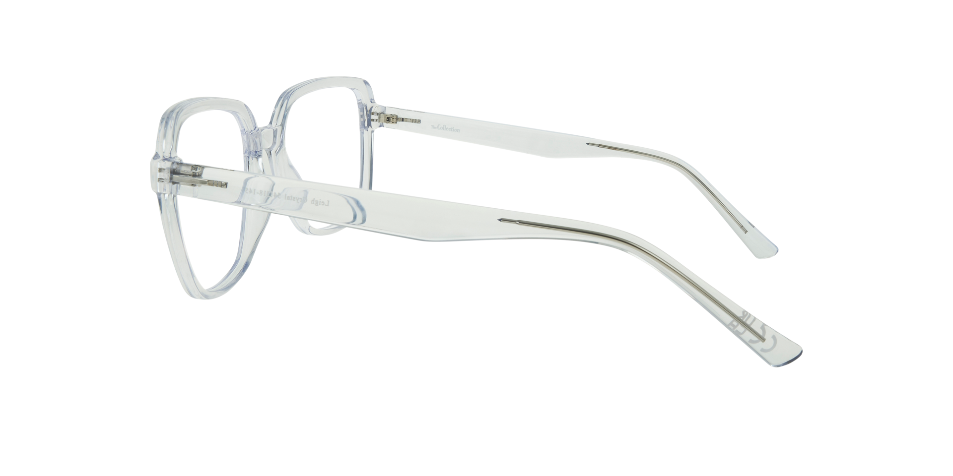 Leigh Crystal PlasticEyeglass Frames for Glasses Direct, Side View