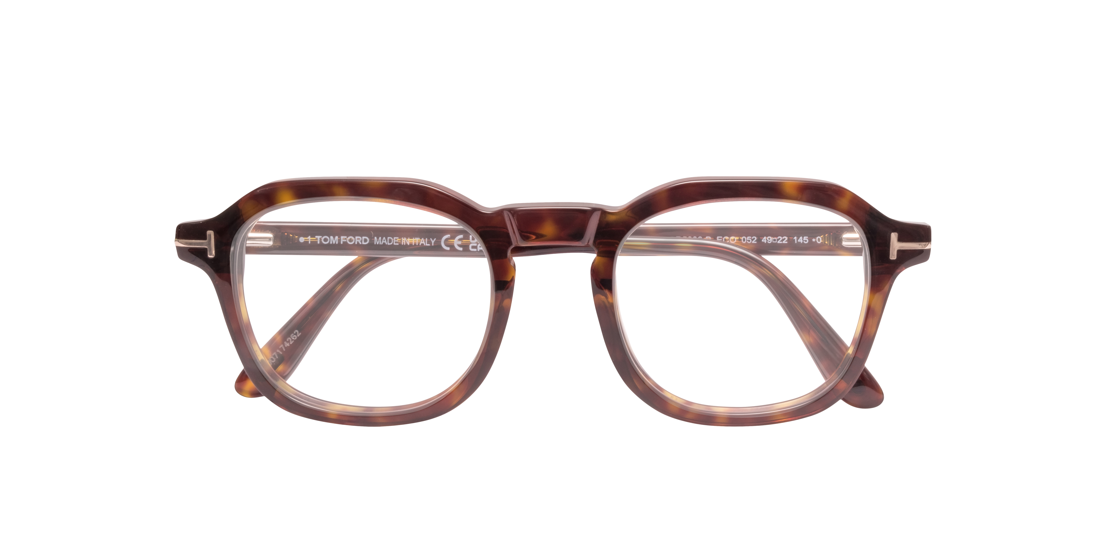 FT5836-B Tortoise AcetateEyeglass Frames for Glasses Direct, Closed View