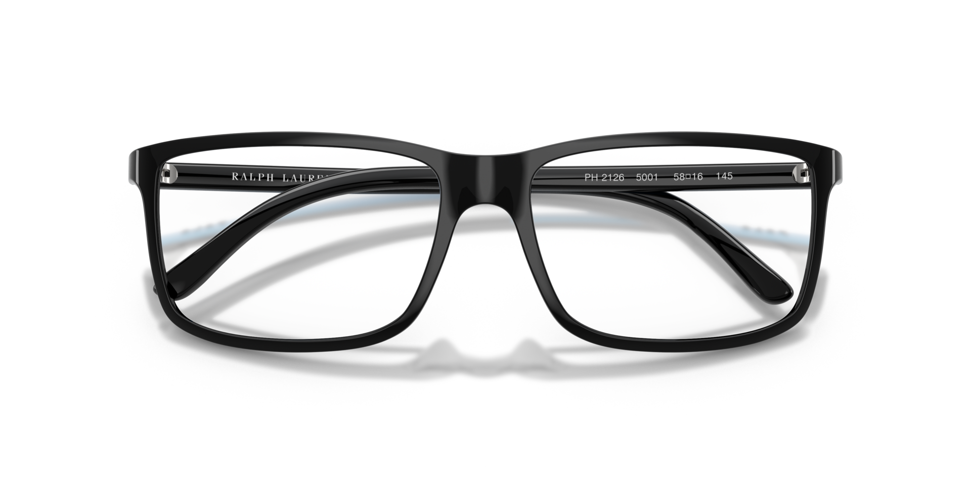 PH2126 Shiny Black PlasticEyeglass Frames for Glasses Direct, Closed View
