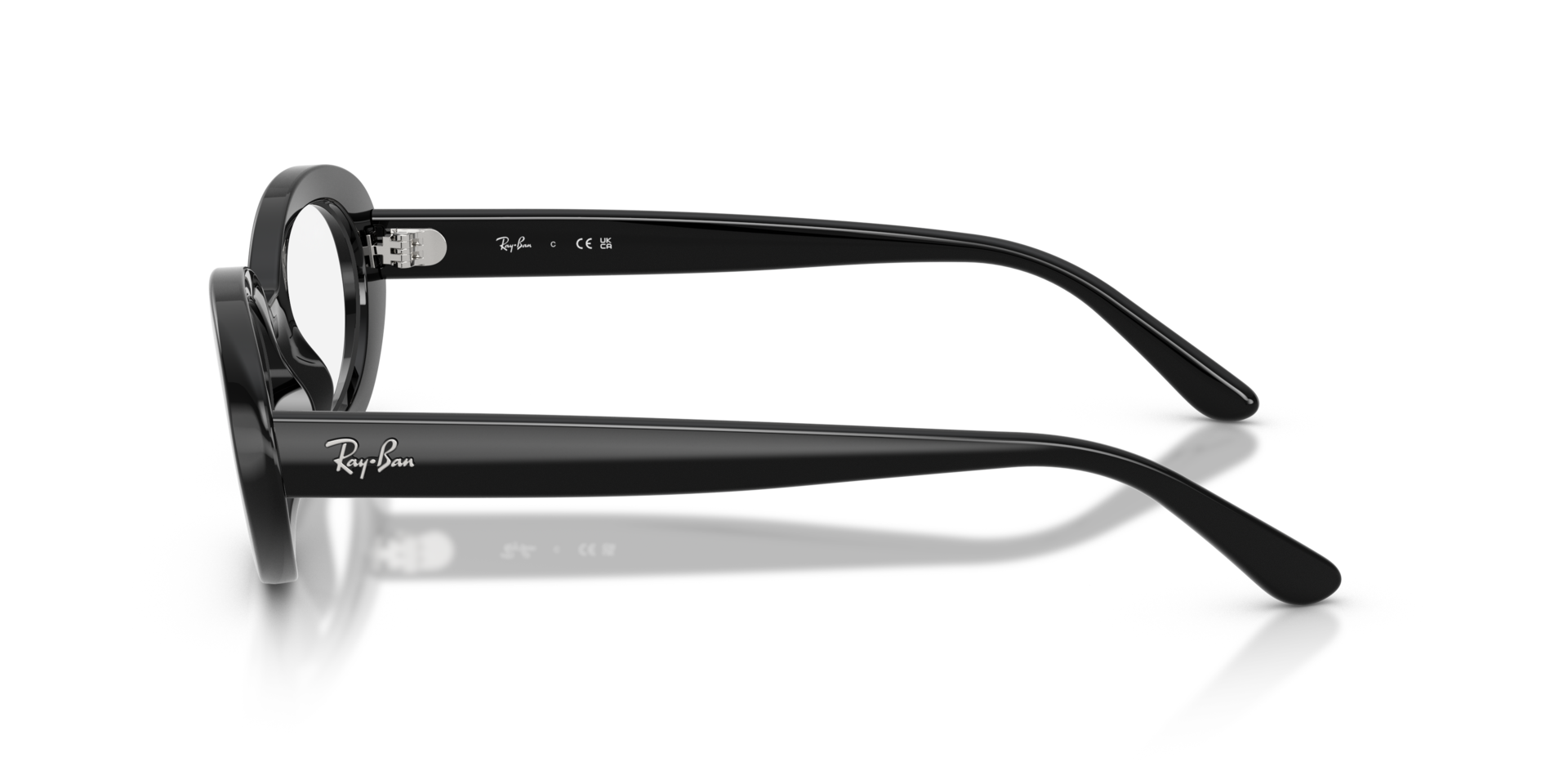 RB2223V Black PlasticEyeglass Frames for Glasses Direct, Side View