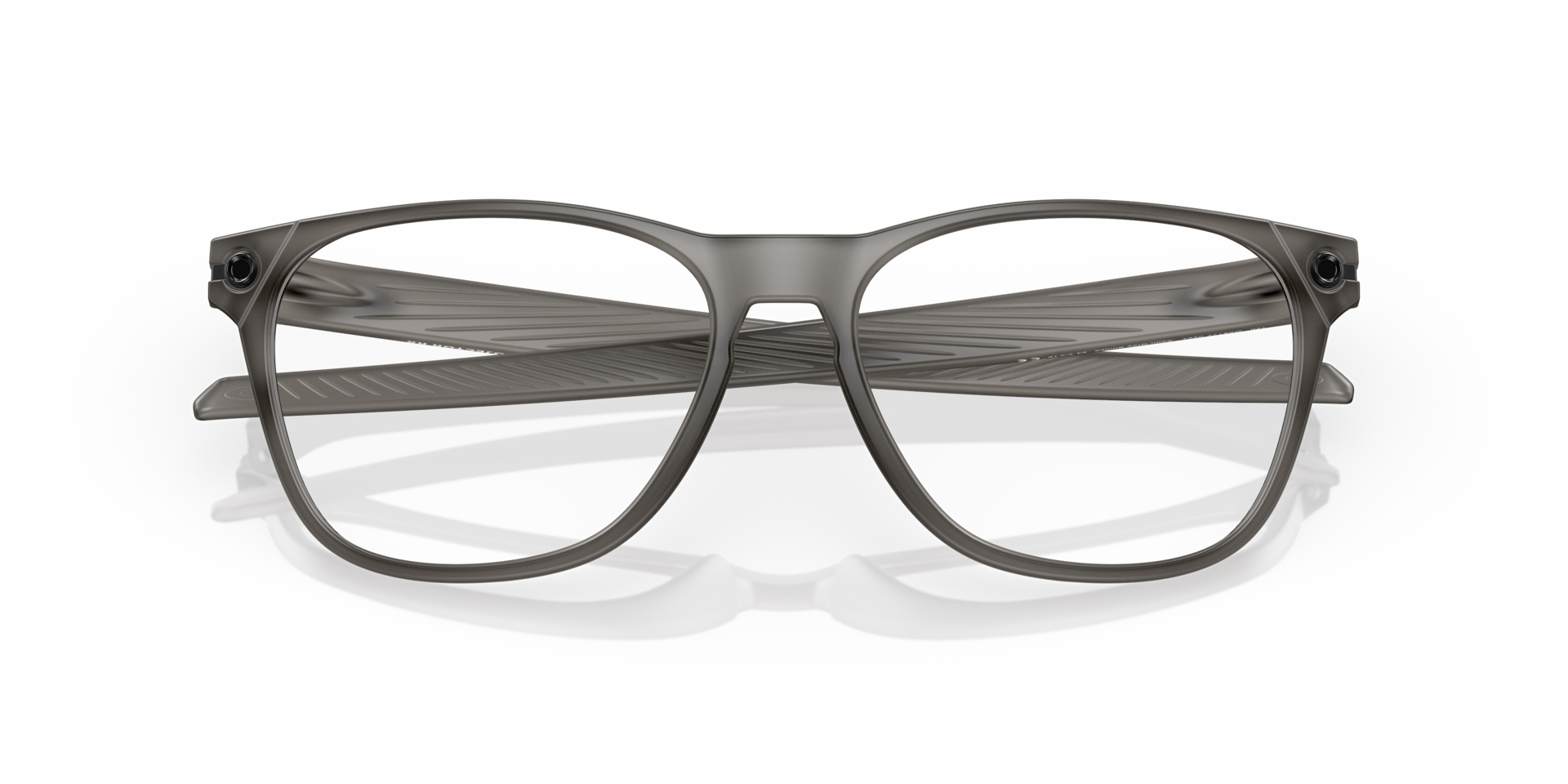 Ojector Satin Grey Smoke PlasticEyeglass Frames for Glasses Direct, Closed View