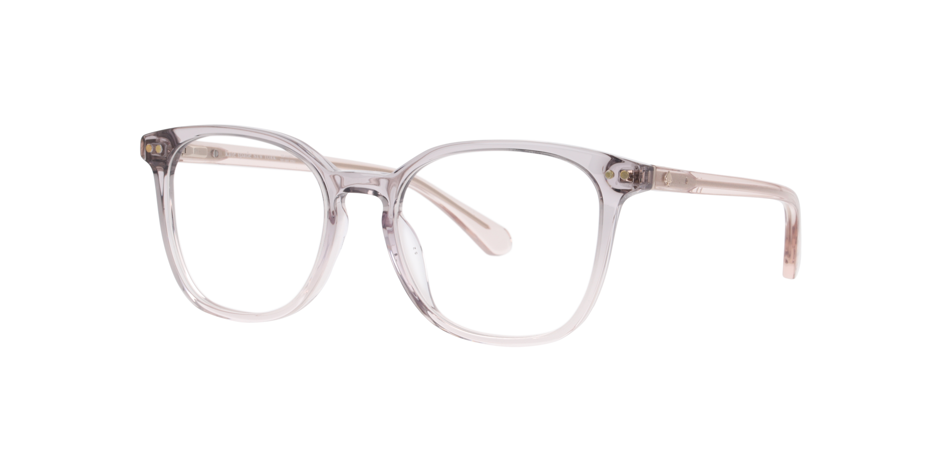 Hermione/G Clear AcetateEyeglass Frames for Glasses Direct, Angle View