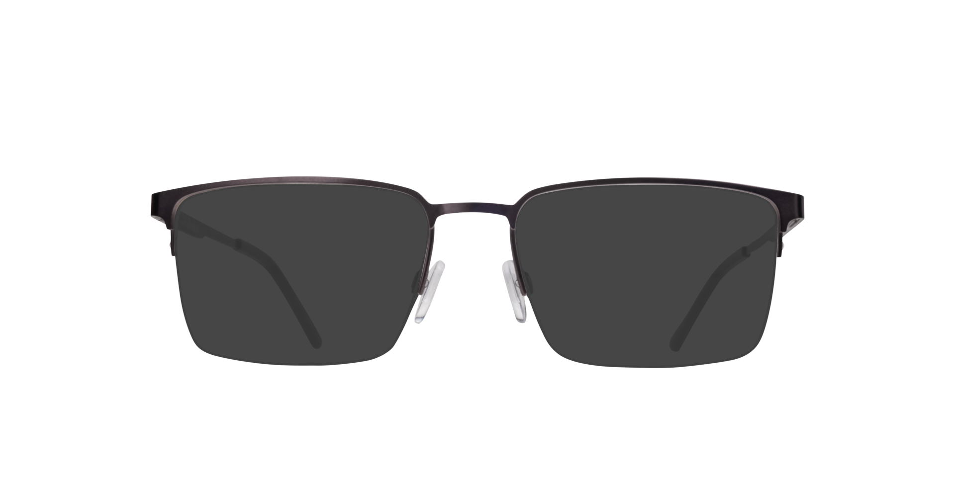Hector Gunmetal MetalEyeglass Frames for Glasses Direct, with Tinted Lenses