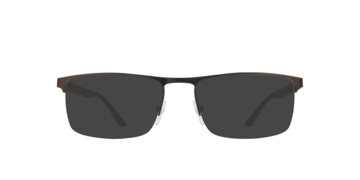 Matte Brown/Twill Silver Jeffrey -  Metal Sunglasses