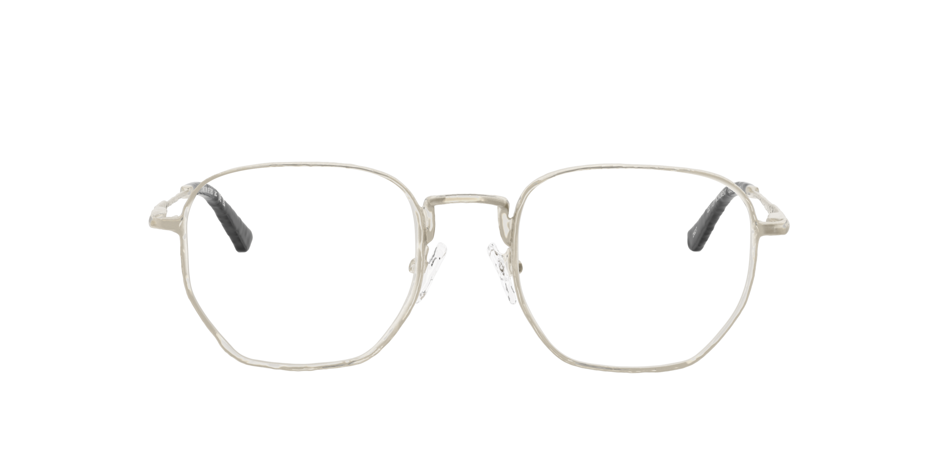 Monument Black On Matte Light Gold MetalEyeglass Frames for Glasses Direct, Front View