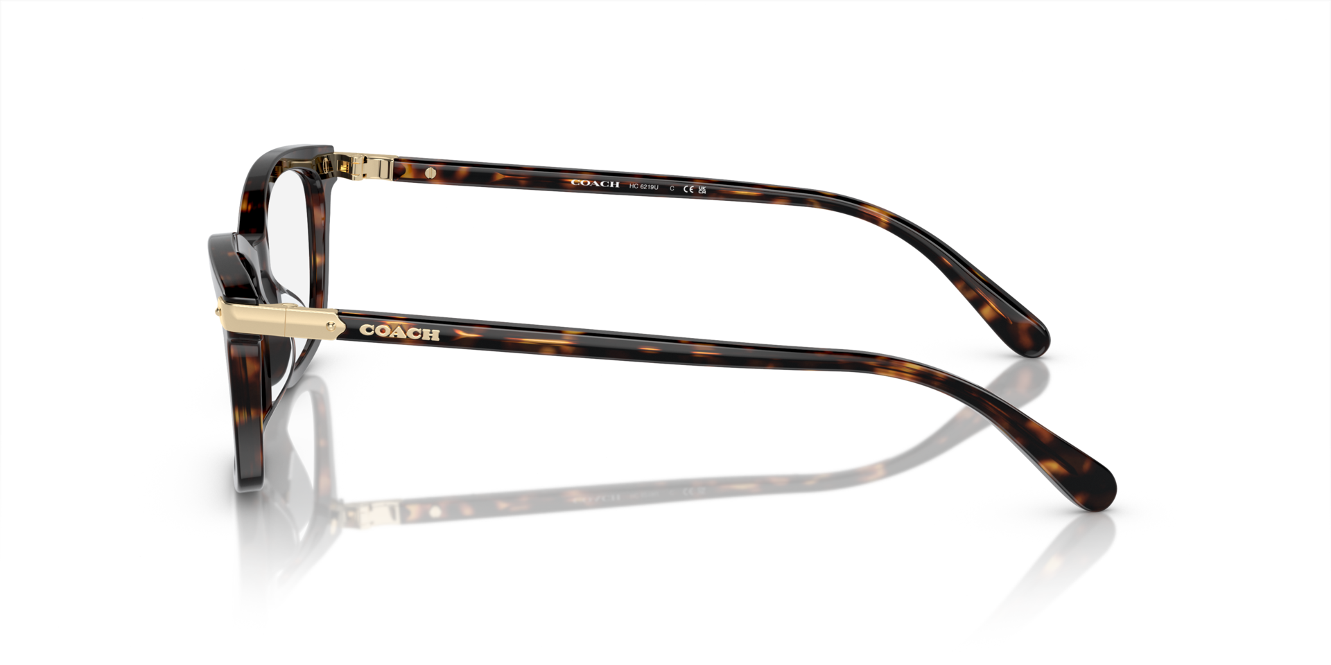 HC6219U Dark Tortoise AcetateEyeglass Frames for Glasses Direct, Side View