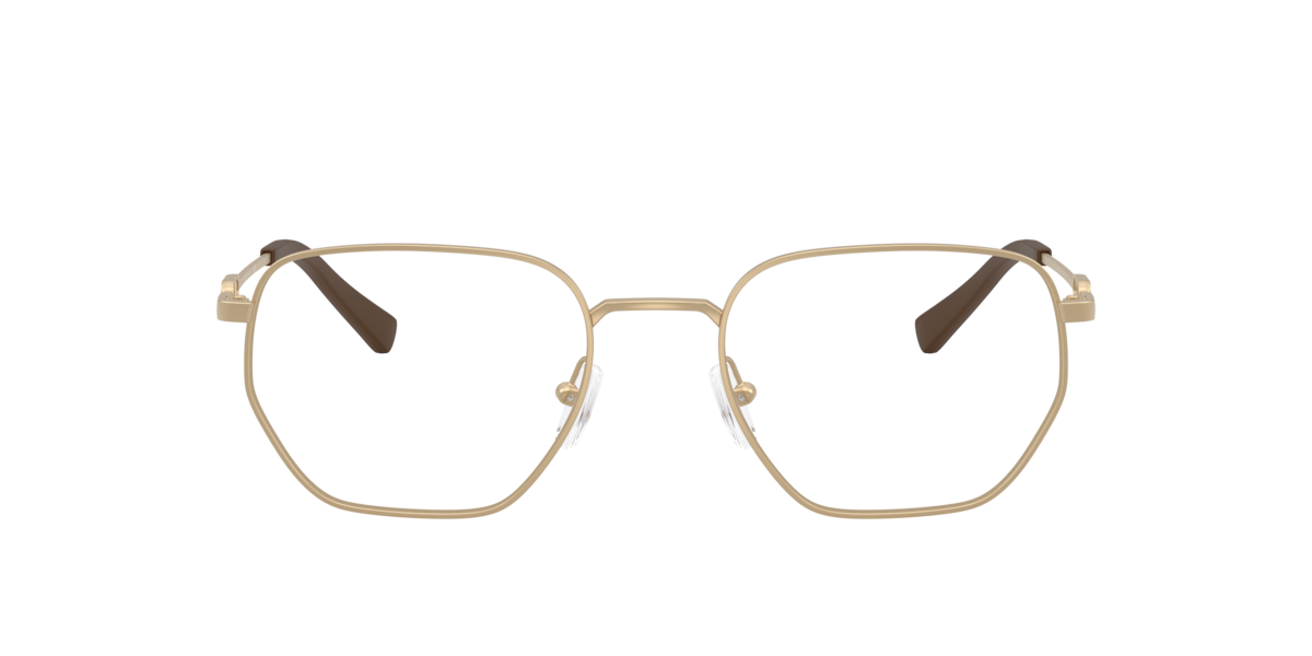 Armani Exchange Unisex Matte Pale Gold Irregular Metal Eyeglasses Online - Full Rim - Ax1074