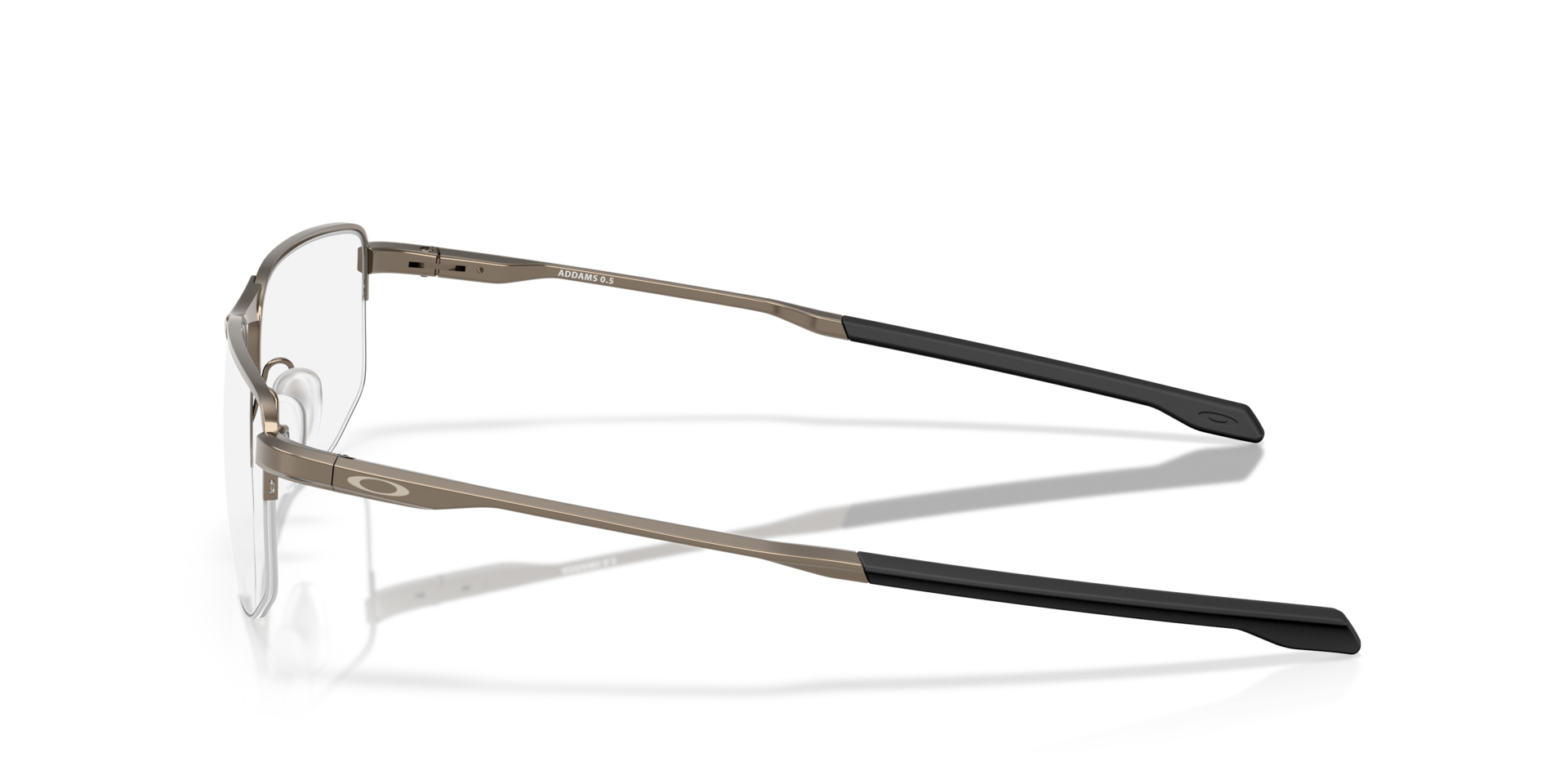 Addams 0.5 Pewter MetalEyeglass Frames for Glasses Direct, Side View