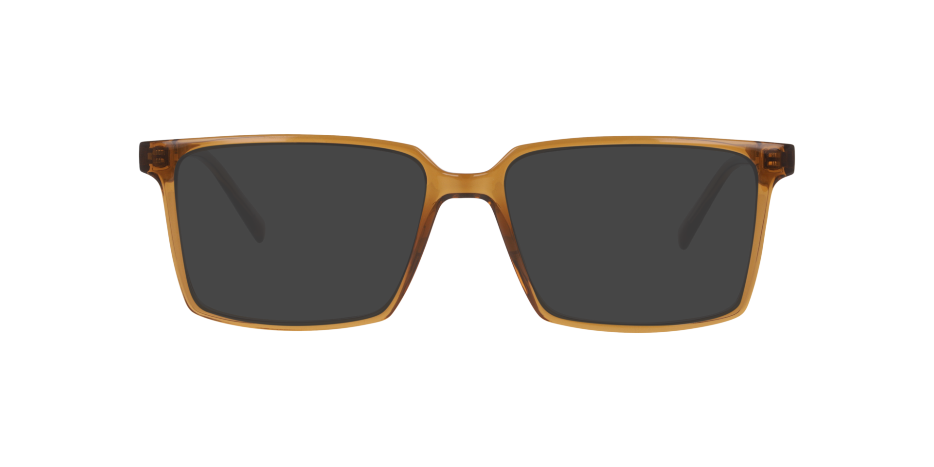 Nori Transparent Brown PlasticEyeglass Frames for Glasses Direct, with Tinted Lenses