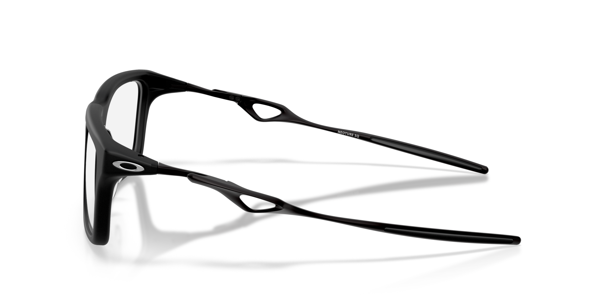 Neoture SQ Satin Black PlasticEyeglass Frames for Glasses Direct, Side View