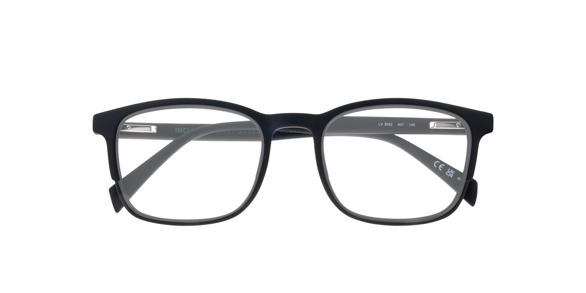 LV 5042 Black PlasticEyeglass Frames for Glasses Direct, Closed View