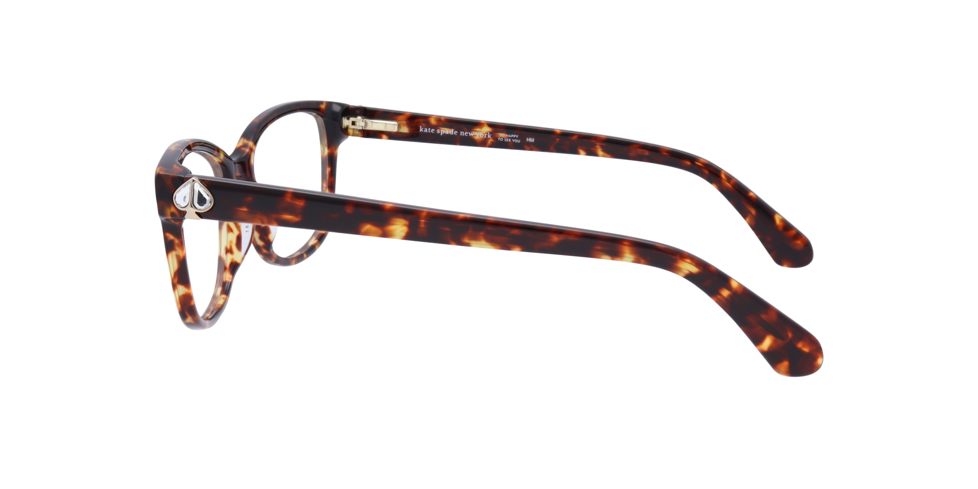 Reilly/G Tortoise PlasticEyeglass Frames for Glasses Direct, Side View