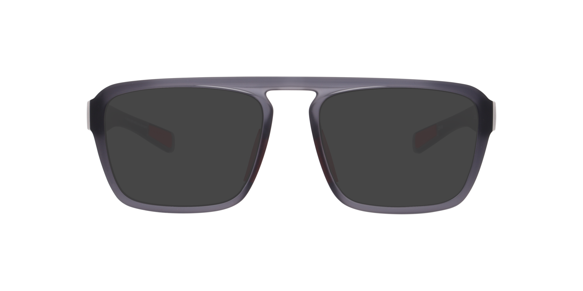 Matty Matte Transparent Dark Grey PlasticEyeglass Frames for Glasses Direct, with Tinted Lenses