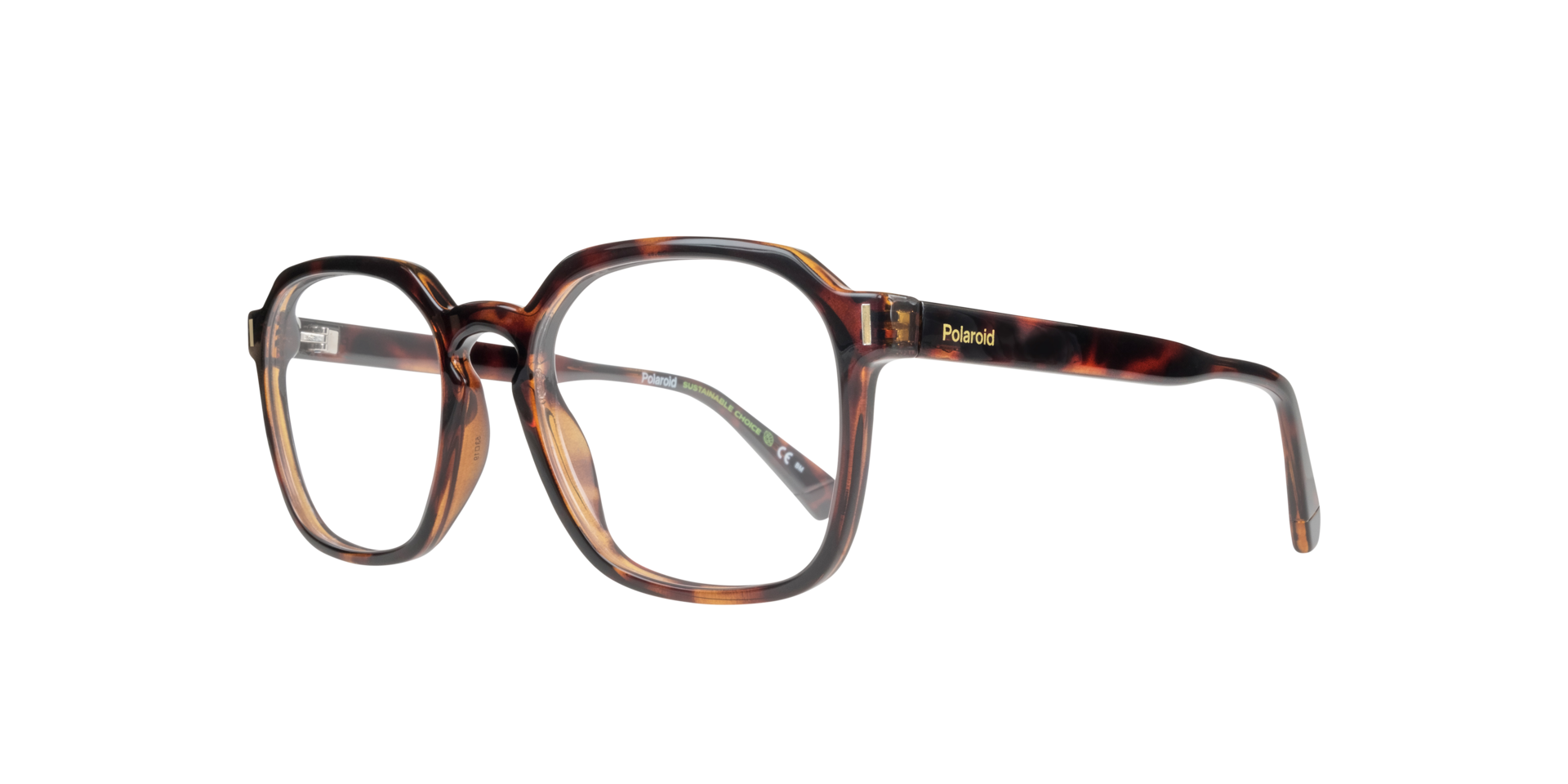 PLD D482 Tortoise PlasticEyeglass Frames for Glasses Direct, Angle View