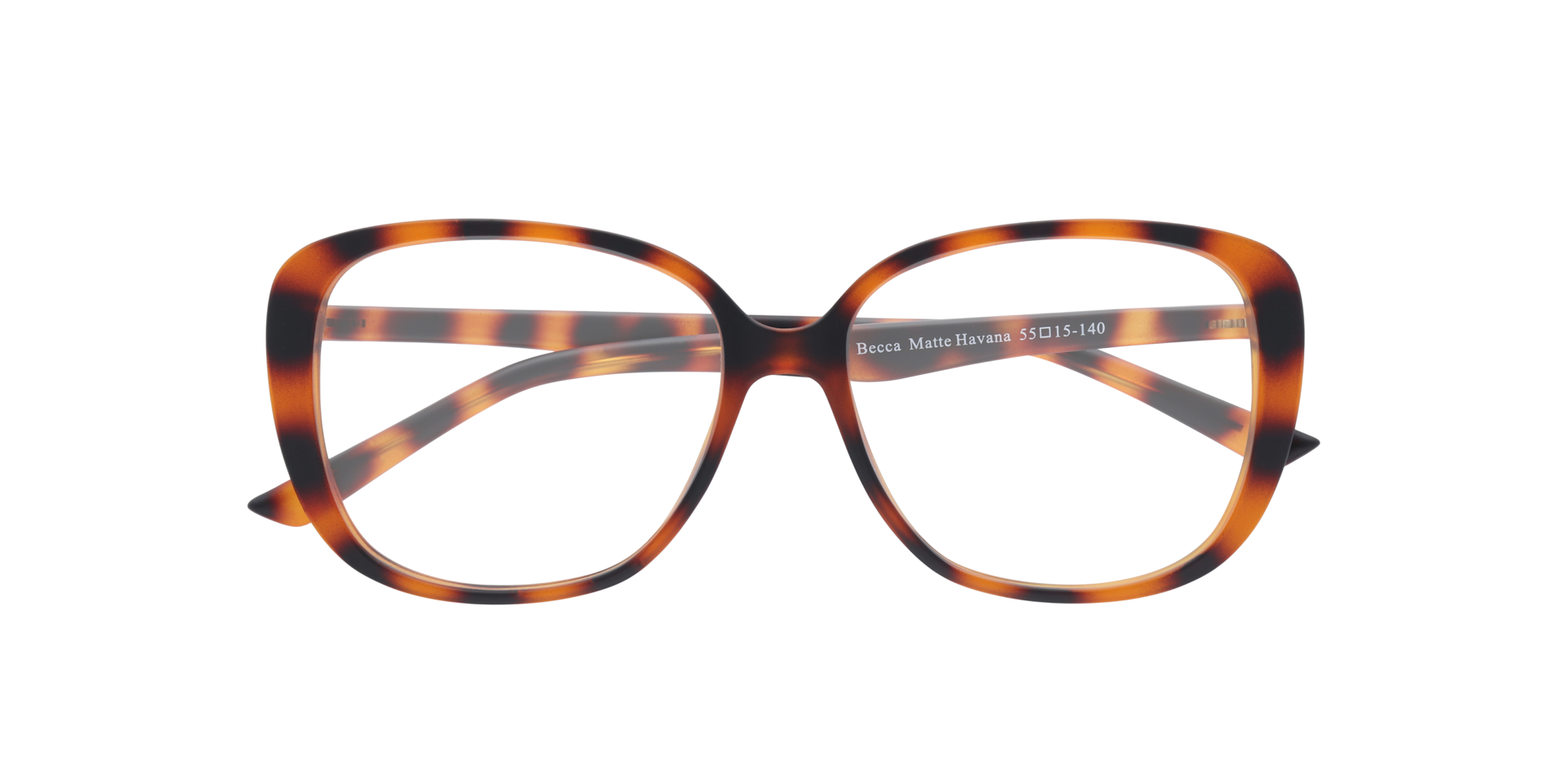 Becca Matte Havana PlasticEyeglass Frames for Glasses Direct, Closed View