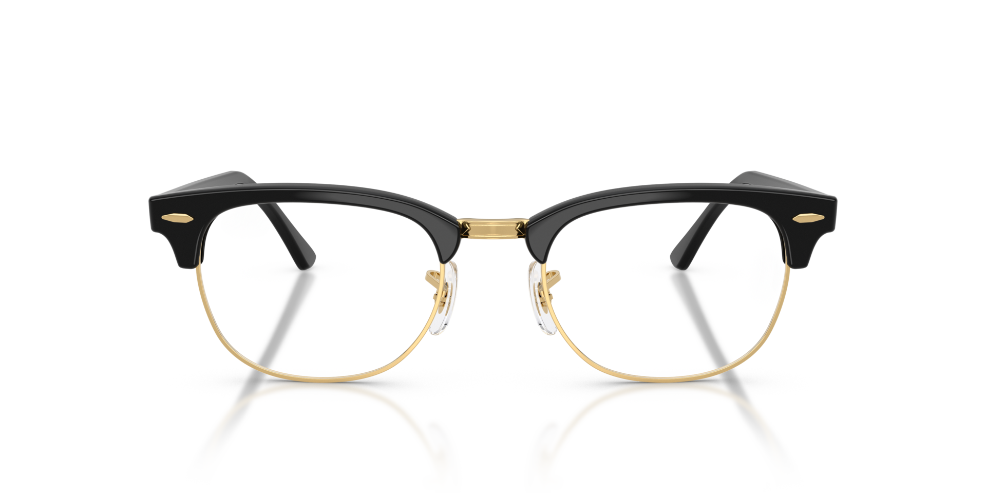 RB5154 Black & Gold AcetateEyeglass Frames for Glasses Direct, Front View