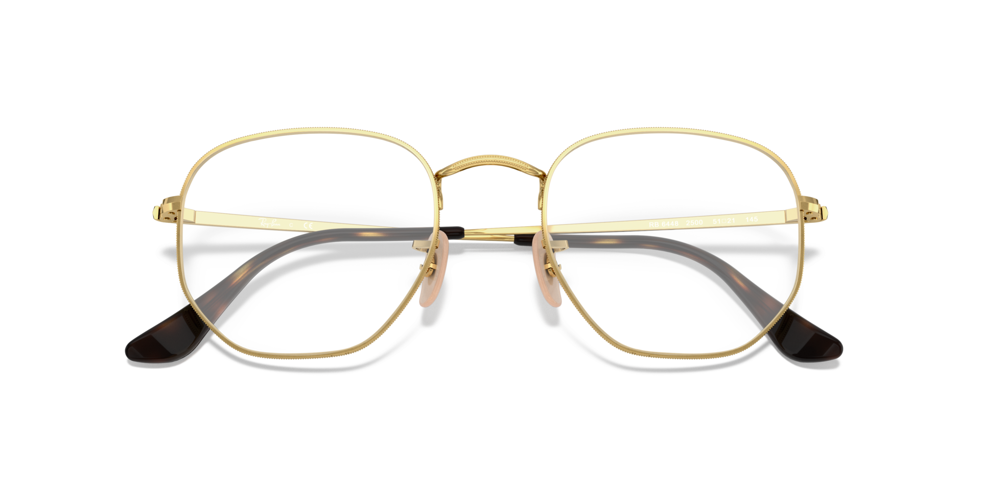 RB6448 Arista Gold MetalEyeglass Frames for Glasses Direct, Closed View