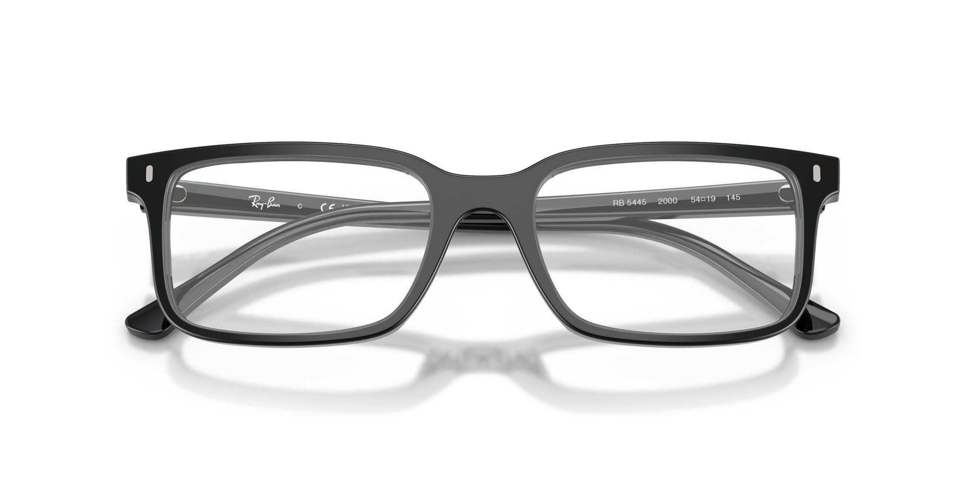 RB5445 Black AcetateEyeglass Frames for Glasses Direct, Closed View
