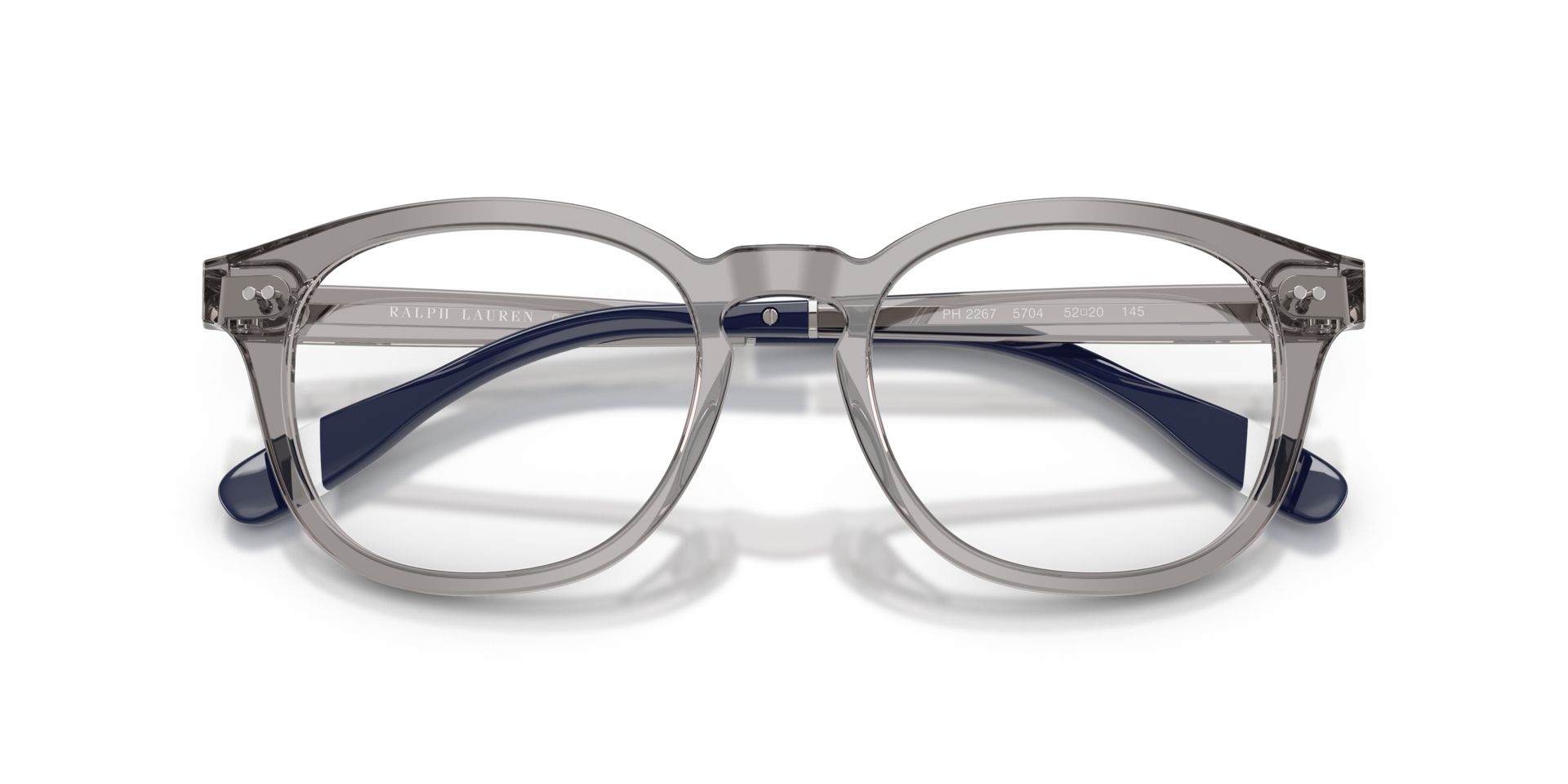 PH2267 Shiny Transparent Grey AcetateEyeglass Frames for Glasses Direct, Closed View