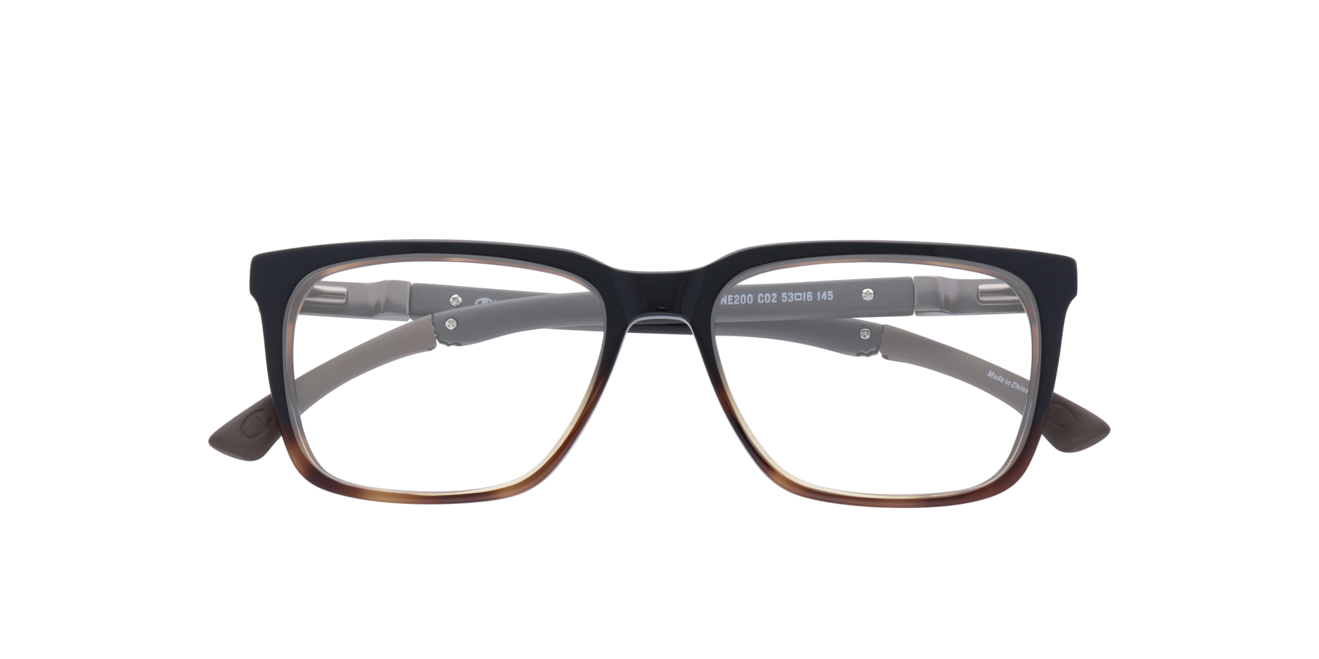 CUZONE200 Black Tortoise AcetateEyeglass Frames for Glasses Direct, Closed View