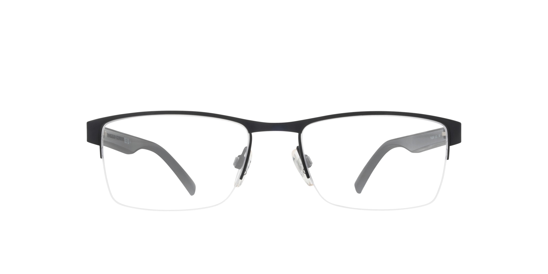 TH 2047 Black MetalEyeglass Frames for Glasses Direct, Front View
