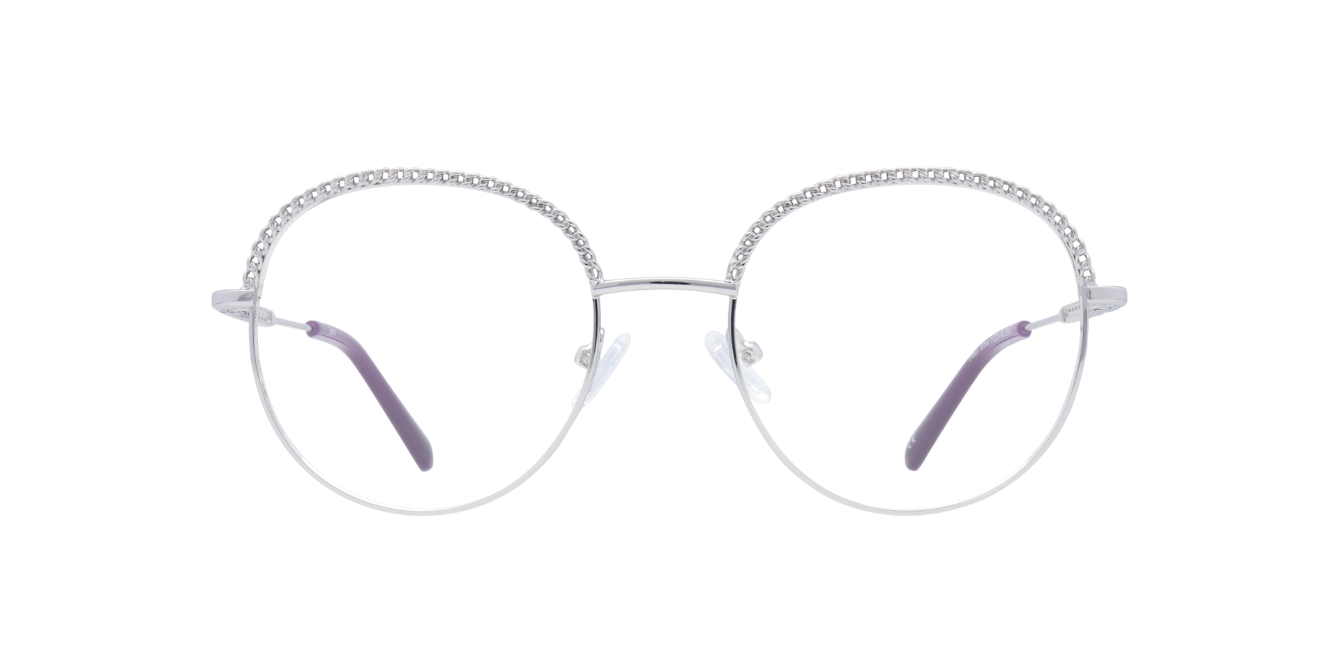 Floss Silver MetalEyeglass Frames for Glasses Direct, Front View