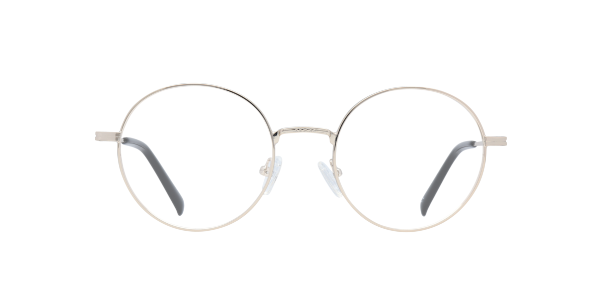 Shiny Gold round Metal eyeglasses Online - Full Rim - Everly