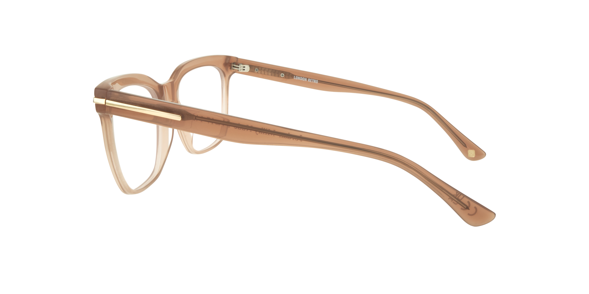Jordan Milky Nude AcetateEyeglass Frames for Glasses Direct, Side View