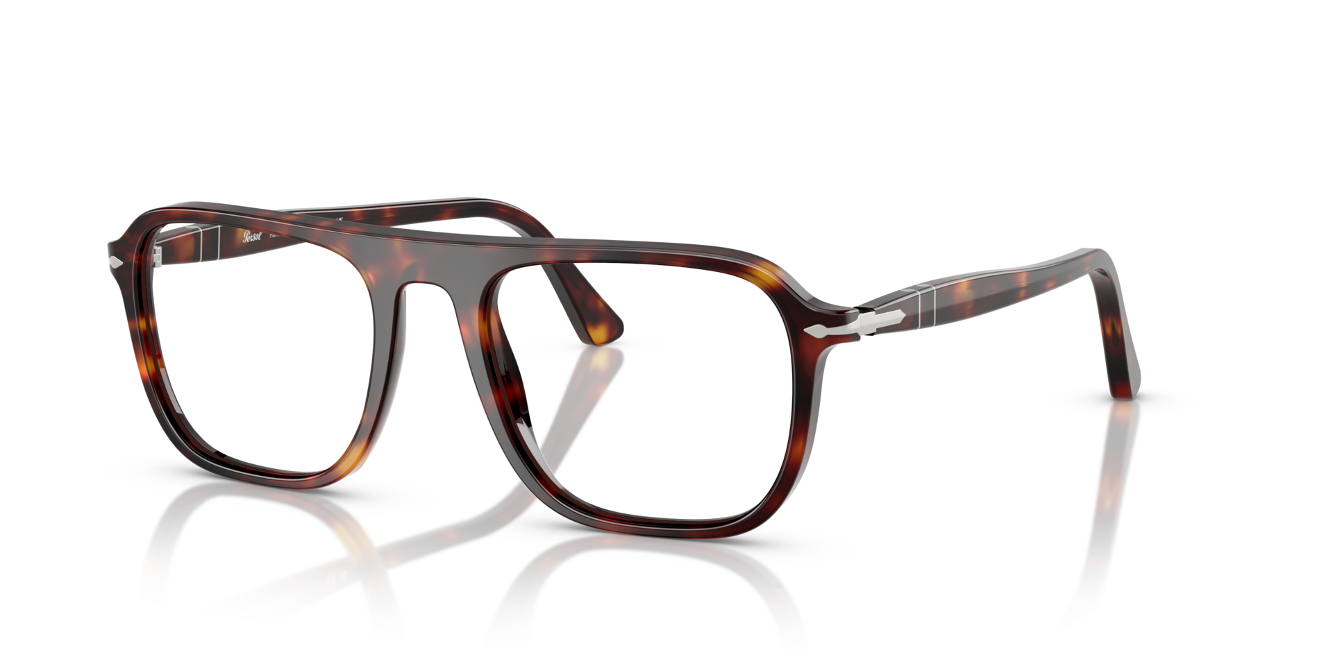 PO3359V Havana AcetateEyeglass Frames for Glasses Direct, Angle View