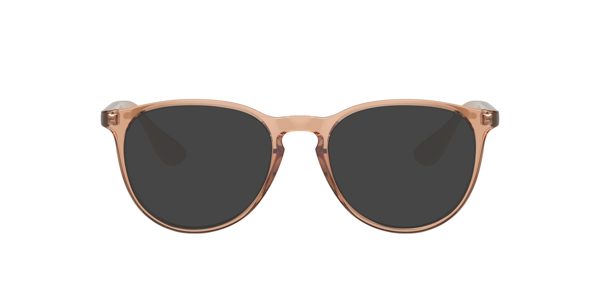 Erika Optics Transparent Brown PlasticEyeglass Frames for Glasses Direct, with Tinted Lenses