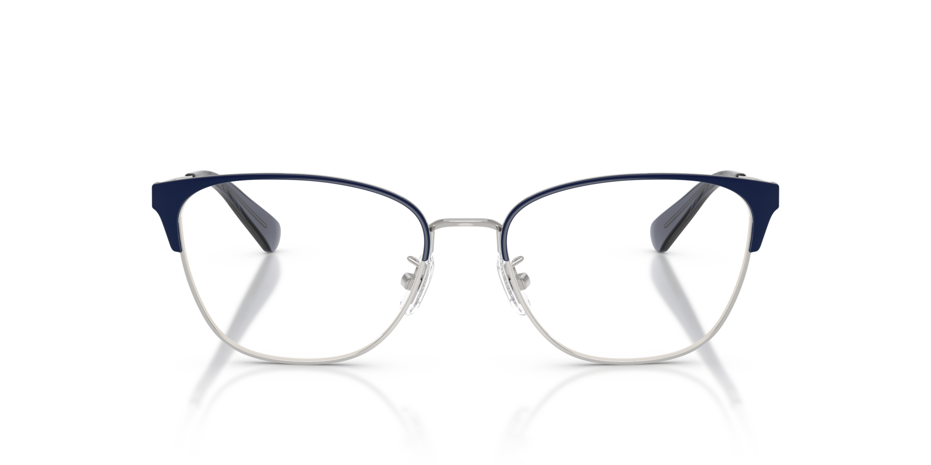 HC5202 Silver & Blue MetalEyeglass Frames for Glasses Direct, Front View