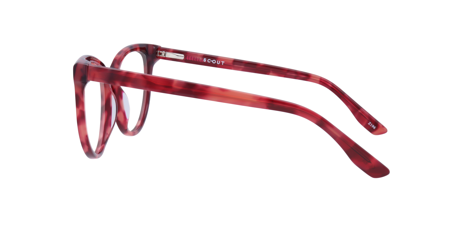 Gretchen Pink Havana AcetateEyeglass Frames for Glasses Direct, Side View
