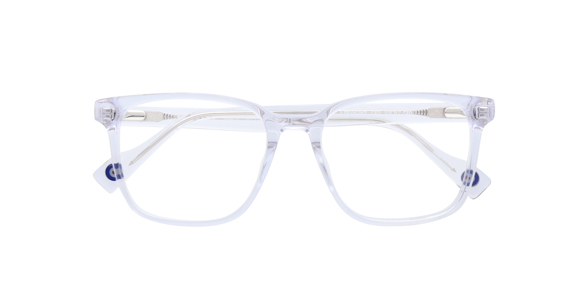 Finsbury Clear MetalEyeglass Frames for Glasses Direct, Closed View