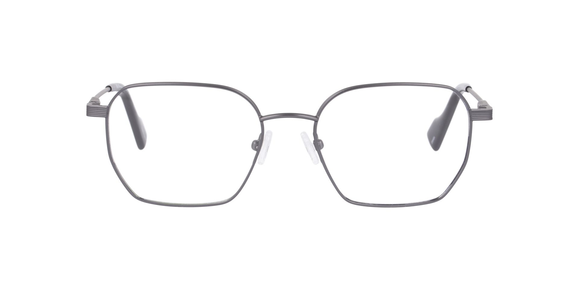 Bsmain Gunmetal MetalEyeglass Frames for Glasses Direct, Front View