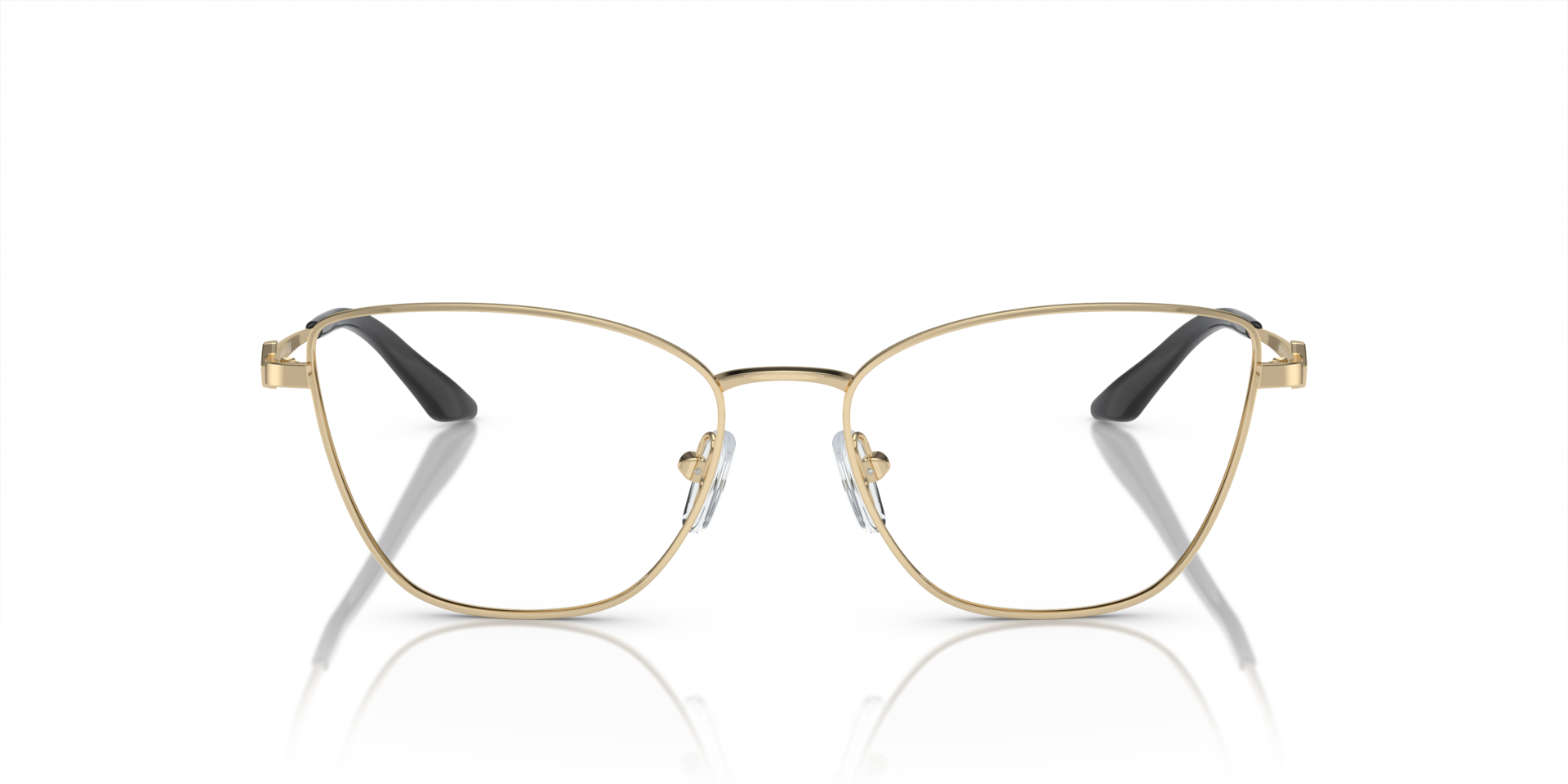 AX1063 Shiny Pale Gold MetalEyeglass Frames for Glasses Direct, Front View
