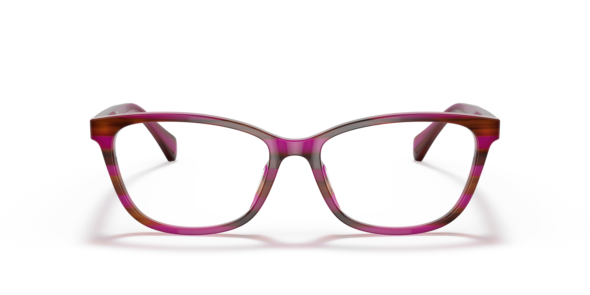 RA7133U Striped Brown Purple AcetateEyeglass Frames for Glasses Direct, Front View