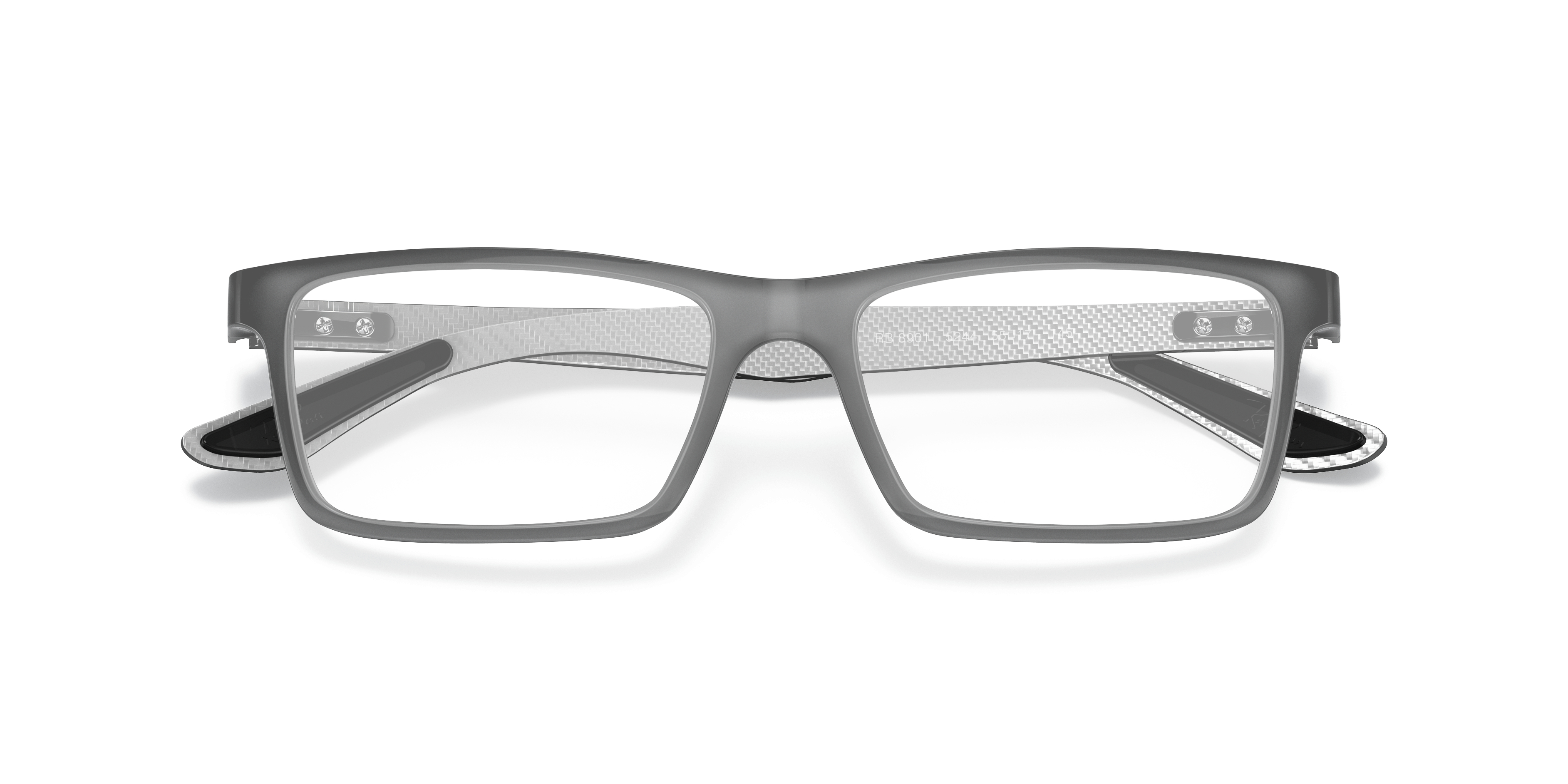 RB8901 Grey PlasticSunglass Frames for Glasses Direct, Closed View