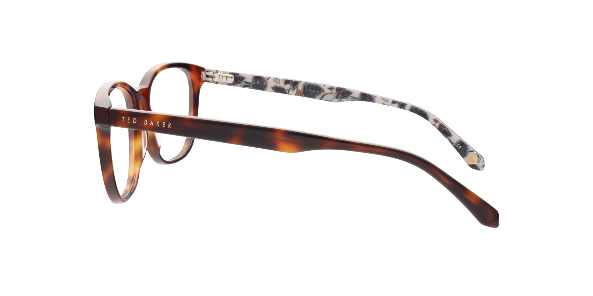 TB8241 Brown AcetateEyeglass Frames for Glasses Direct, Side View