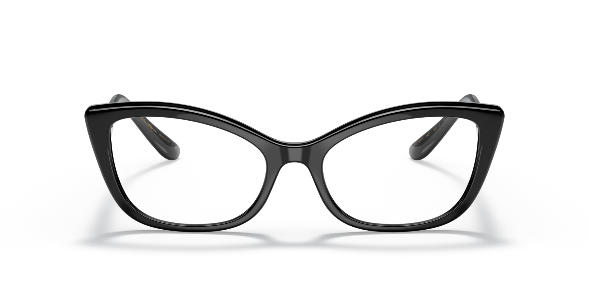 DG5078 Black PlasticEyeglass Frames for Glasses Direct, Front View