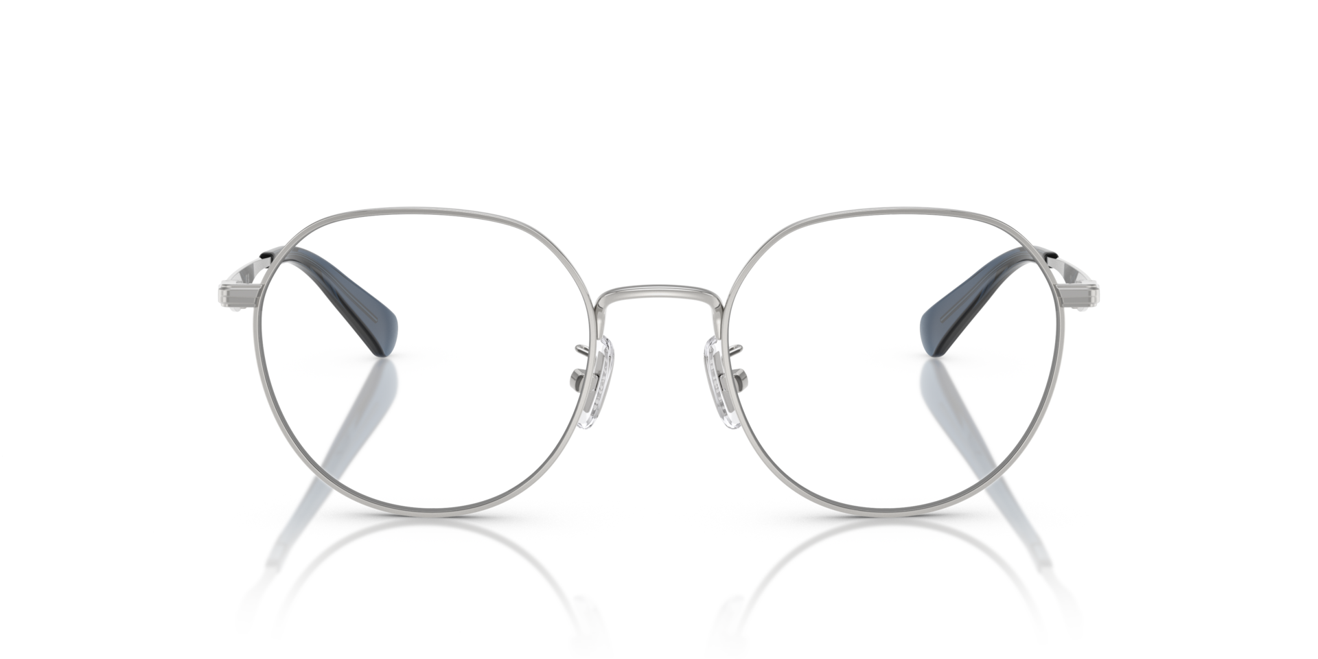 HC5175 Shiny Silver MetalEyeglass Frames for Glasses Direct, Front View