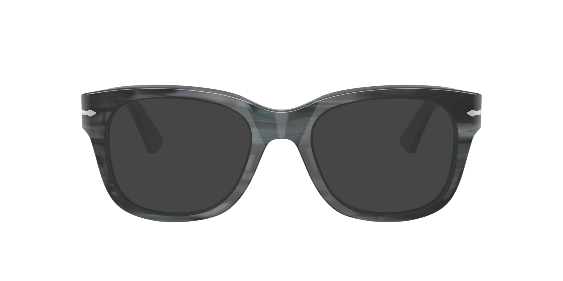 PO3372V Striped Grey AcetateEyeglass Frames for Glasses Direct, with Tinted Lenses