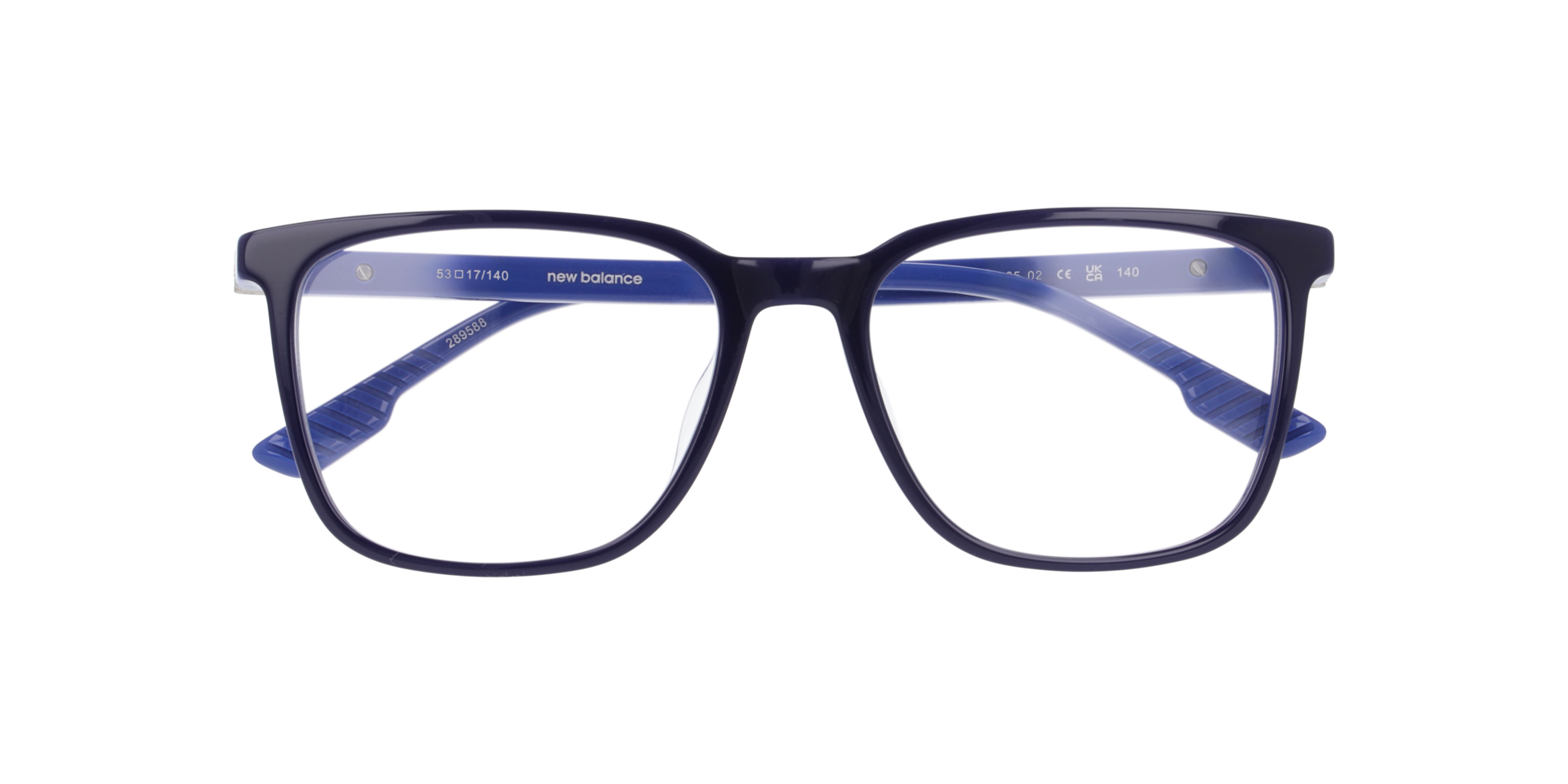 Nb4195 Blue AcetateEyeglass Frames for Glasses Direct, Closed View